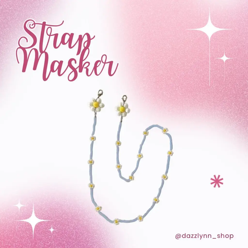 Blue Daisy Mask Strap
