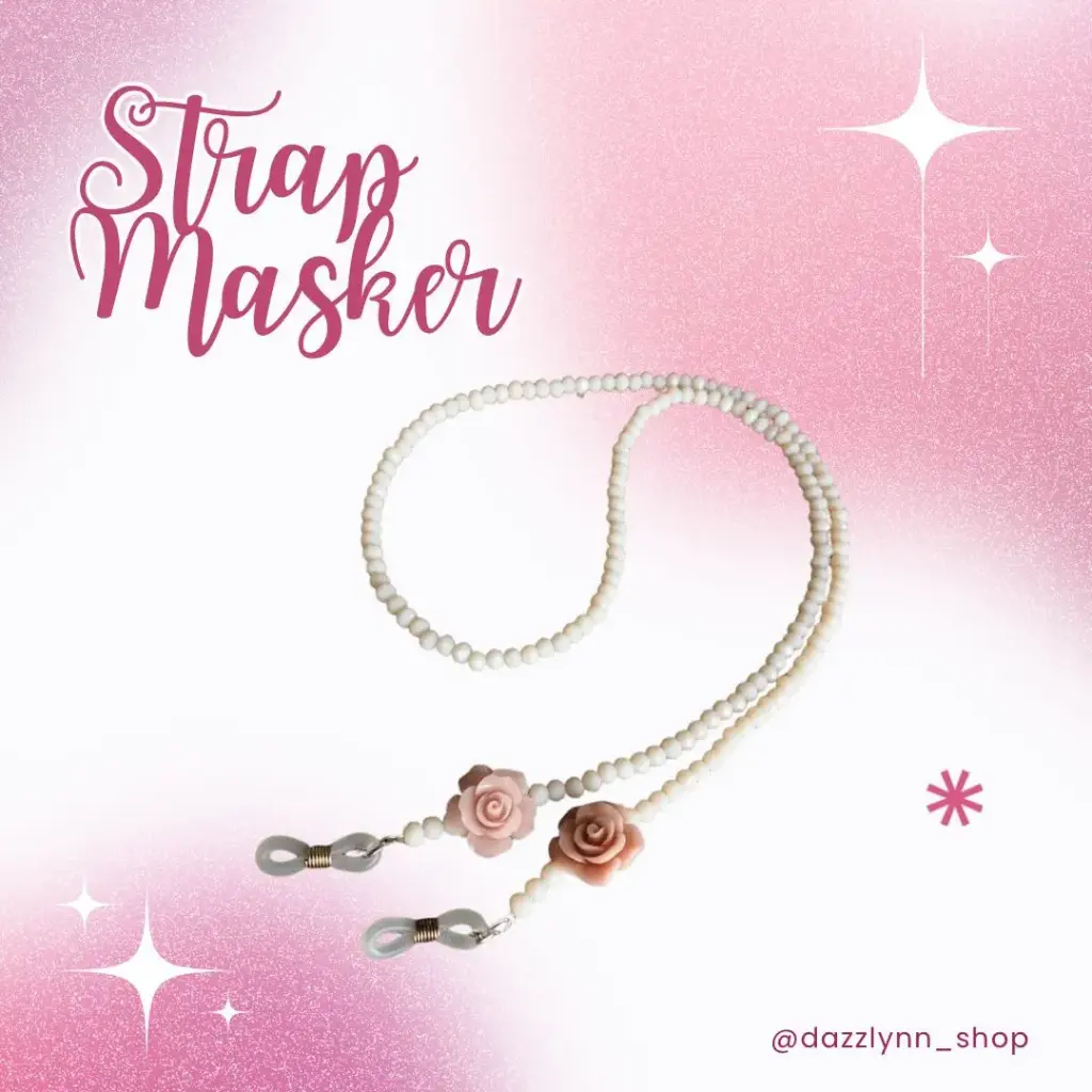 Rosy Pearl Mask Strap
